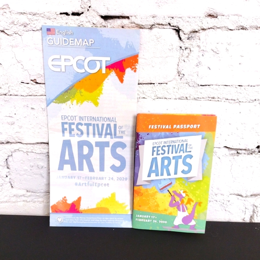 2020 Epcot Festival of the Arts Guidemap and Passport Set
